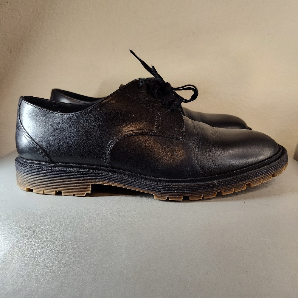 Bottega Veneta Men's Black Leather Oxfords Sz 9
